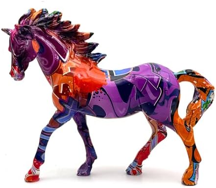 XINDAM Creative Horse Art Figurine Statue Decorative Home & Office Figurines Home Office Display Craft Living Room Decor Ornaments for Tabletop - Image 2