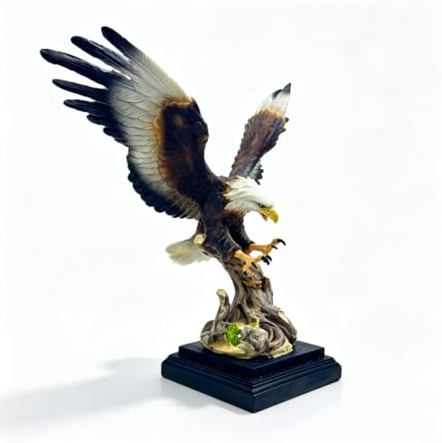 XINDAM Large Eagle Statue Eagles Figurine Decorative Home & Office Resin Figurines Home Office Display Craft Living Room Decor Ornaments for Tabletop 17 INCH - Image 2