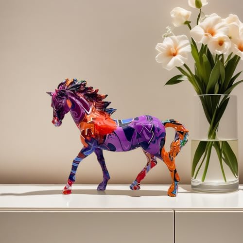 XINDAM Creative Horse Art Figurine Statue Decorative Home & Office Figurines Home Office Display Craft Living Room Decor Ornaments for Tabletop - Image 7