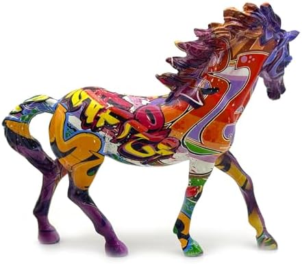 XINDAM Creative Horse Art Figurine Statue Decorative Home & Office Figurines Home Office Display Craft Living Room Decor Ornaments for Tabletop - Image 3