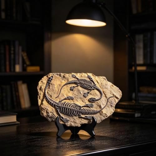 XINDAM Resin Dinosaur Fossil Statue Model Simulated Skeleton Home Office Display Decorative Craft Box Decoration (Style 4) - Image 6