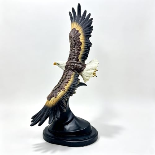 XINDAM Large Eagle Statue Eagles Figurine Decorative Home & Office Resin Figurines Home Office Display Craft Living Room Decor Ornaments for Tabletop 19 INCH - Image 2