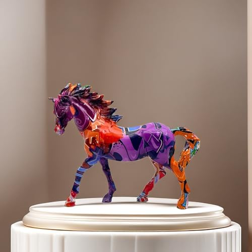 XINDAM Creative Horse Art Figurine Statue Decorative Home & Office Figurines Home Office Display Craft Living Room Decor Ornaments for Tabletop - Image 4