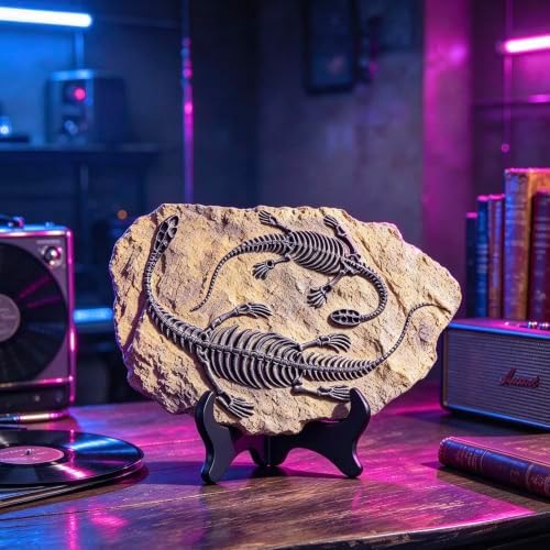 XINDAM Resin Dinosaur Fossil Statue Model Simulated Skeleton Home Office Display Decorative Craft Box Decoration (Style 4) - Image 3