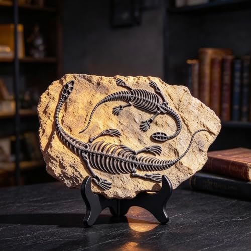 XINDAM Resin Dinosaur Fossil Statue Model Simulated Skeleton Home Office Display Decorative Craft Box Decoration (Style 4) - Image 5