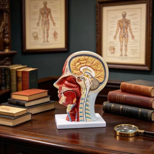 Human Head Anatomical Model Life-Size Nasal Cavity Throat Brain Anatomy for Science Classroom Study Display Teaching Model - Image 6