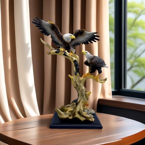 Large Eagle Statue Eagles Figurine Decorative Home & Office Resin Figurines Home Office Display Craft Living Room Decor Ornaments for Tabletop 16 INCH - Image 7