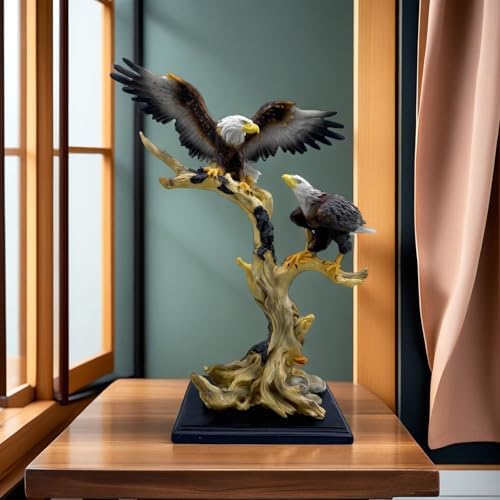Large Eagle Statue Eagles Figurine Decorative Home & Office Resin Figurines Home Office Display Craft Living Room Decor Ornaments for Tabletop 16 INCH - Image 6