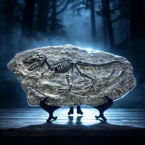 XINDAM Resin Tyrannosaurus Rex Dinosaur Fossil Statue Model Simulated Skeleton Home Office Display Decorative Craft Box Decoration (Style 5) - Image 6