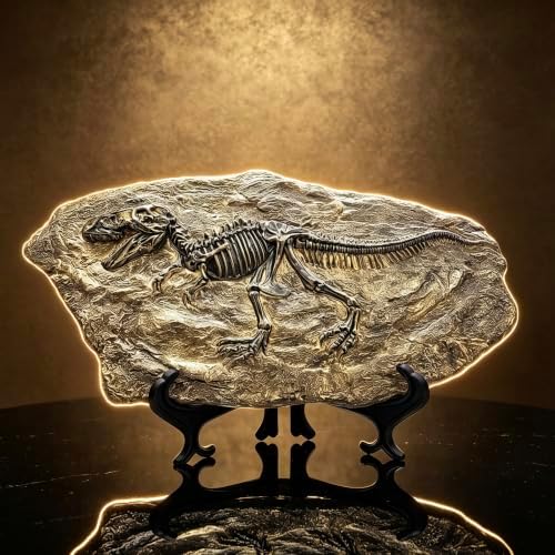 XINDAM Resin Tyrannosaurus Rex Dinosaur Fossil Statue Model Simulated Skeleton Home Office Display Decorative Craft Box Decoration (Style 5) - Image 5