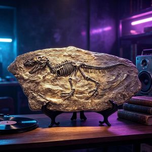 XINDAM Resin Tyrannosaurus Rex Dinosaur Fossil Statue Model Simulated Skeleton Home Office Display Decorative Craft Box Decoration (Style 5)